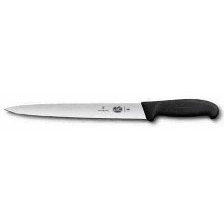 Нож для нарезки 25 см черная фиброкс ручка Victorinox Fibrox