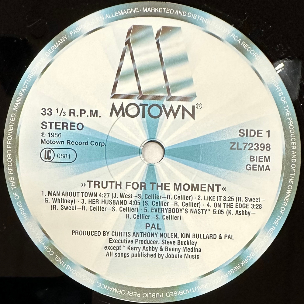 Pal- Truth For The Moment (Германия 1986г.)