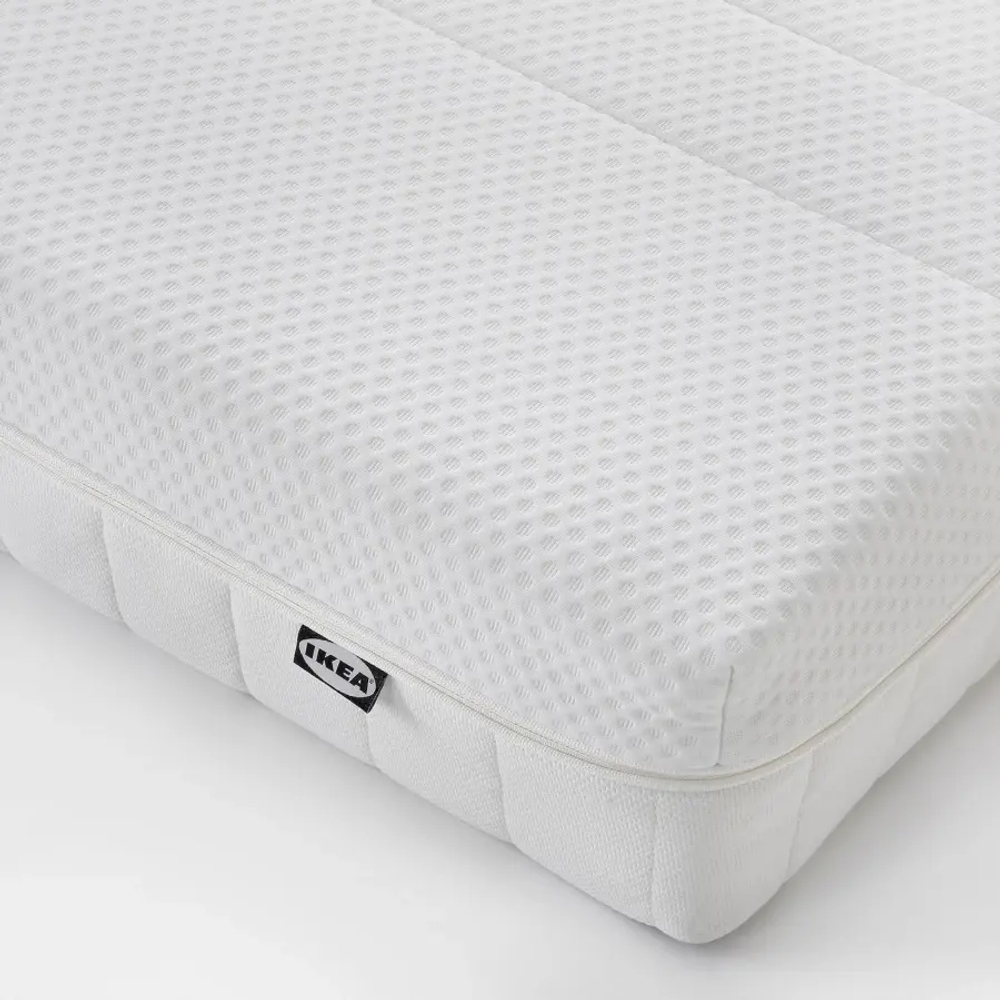 Каркас кровати с контейнером и матрасом - IKEA NORDLI, 200х140 см, черный, НОРДЛИ ИКЕА