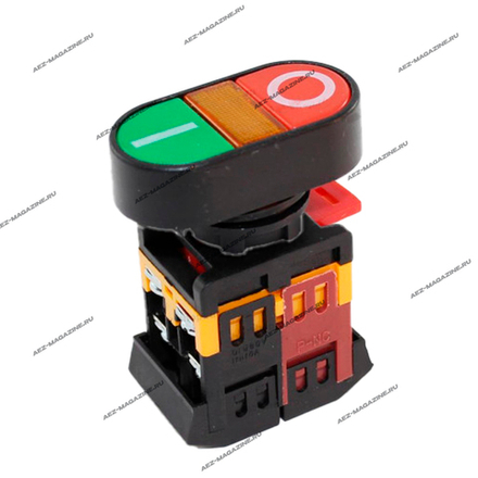 Выключатель пусковой старт-стоп до 10А, 600В, 4 контакта