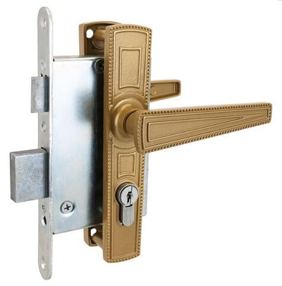 Замок Димитровград врезной "Зенит" ЗВ4-3.01 золото с ручками