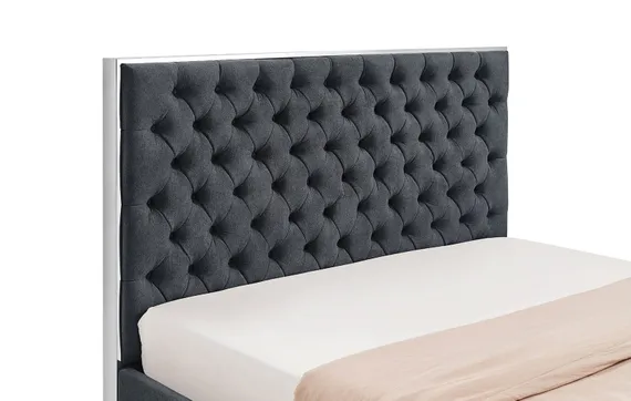 Кровать Dalsa 160х200 см, темно-серая