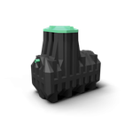 Септик Мультпласт Термит Трансформер 3.0 S 3000 л. горизонтальный / 1200 л. в сутки / 5-6 чел. / самотечный сброс (2190x1200x2235см;167кг;черный) - арт.555484