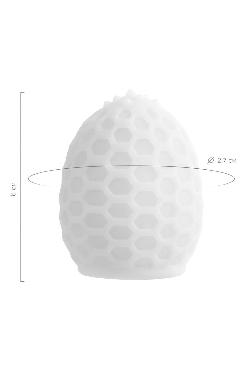 Белый рельефный мастурбатор Pufl (Цвет: белый)