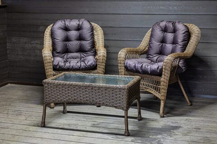 Комплект мебели из искусственного ротанга Мэдисон (Medison) Balcony Set с подушками на сидение и спинку