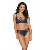 Бюстгальтер на косточках plus size с декоративными бретелями (Размер: 95G) (Цвет: телесный)