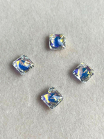 6431-9 AB Кристалл "Ромб" 9мм прозрачным с теплым отливом