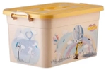 Контейнер для хранения игрушек с ручкой и защелками GIRAFFIX 41,5*27*22см, 15л