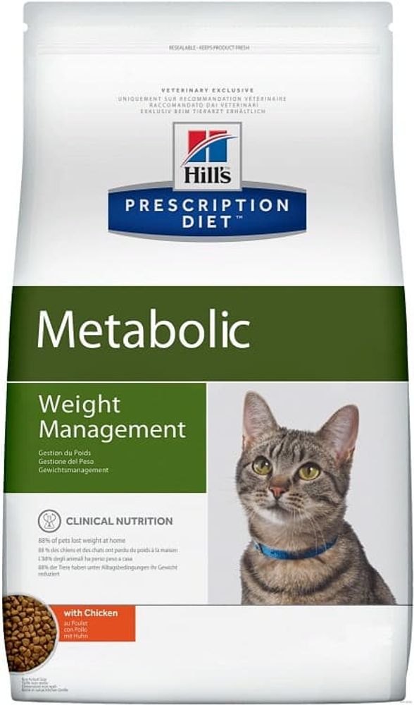 Сухой диетический корм Hill's Prescription Diet Metabolic Weight Management для кошек, коррекция веса 1,5кг