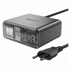 Зарядное устройство AceFast Z4 PD218W GaN 3*USB-C+USB-A (AF-Z4-GY) Space Gray