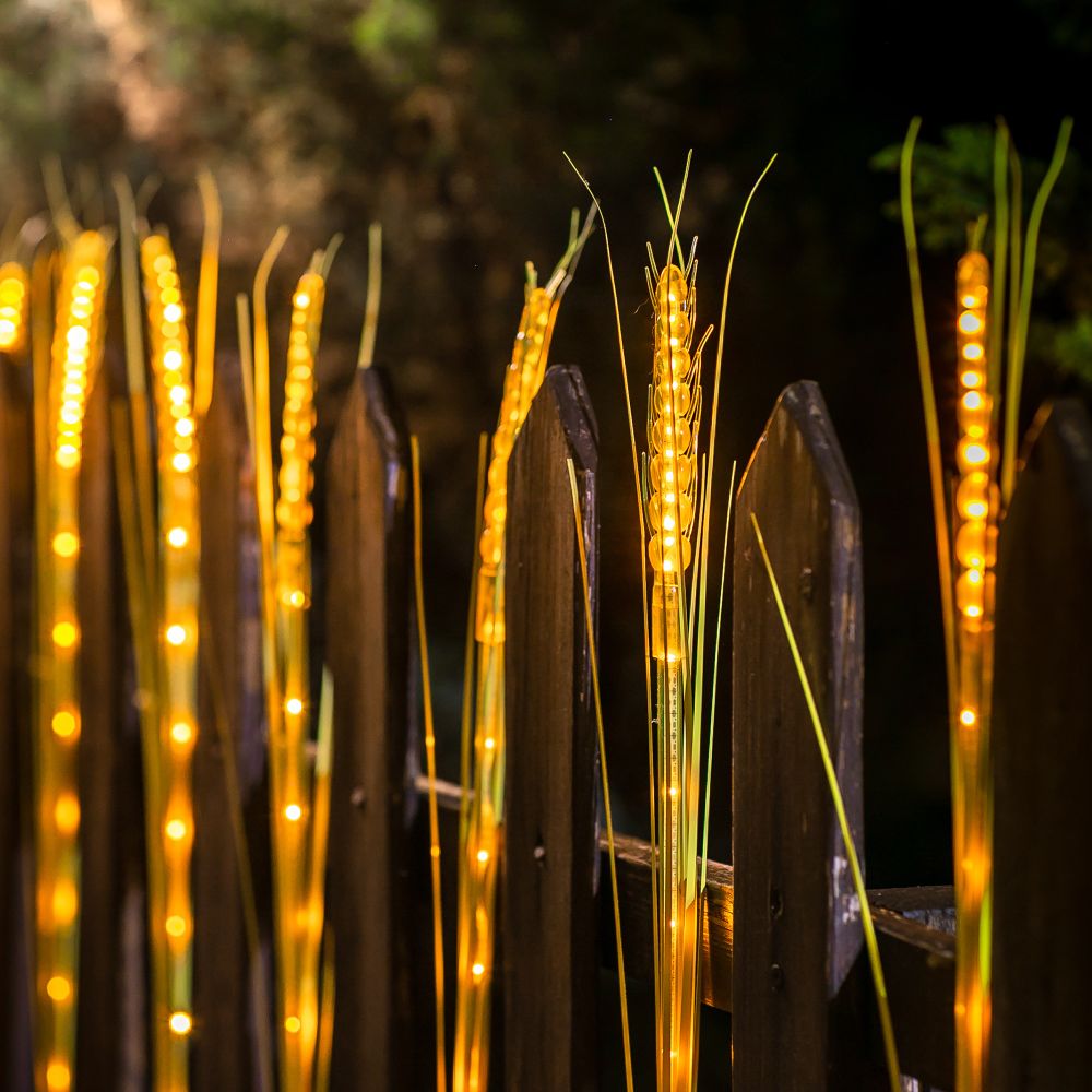 USL-S-817-PT800 CORN SET10 Садовый светильник на солнечной батарее Колосья. в комплекте из 10 штук. 120 светодиодов. Теплый белый свет. 1xАА Ni-Mh аккумулятор в-к. IP44. TM Uniel