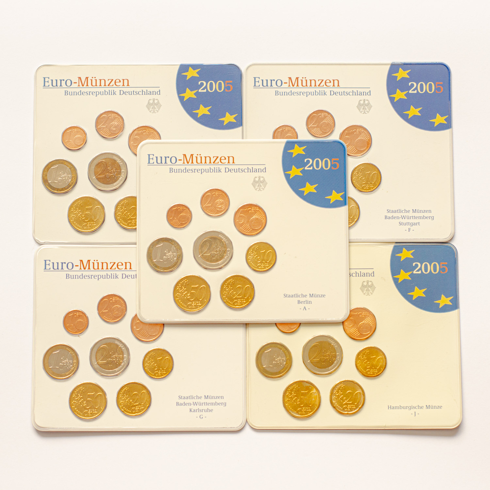 Germany 2005 Year Set (A, D, F, G, J)