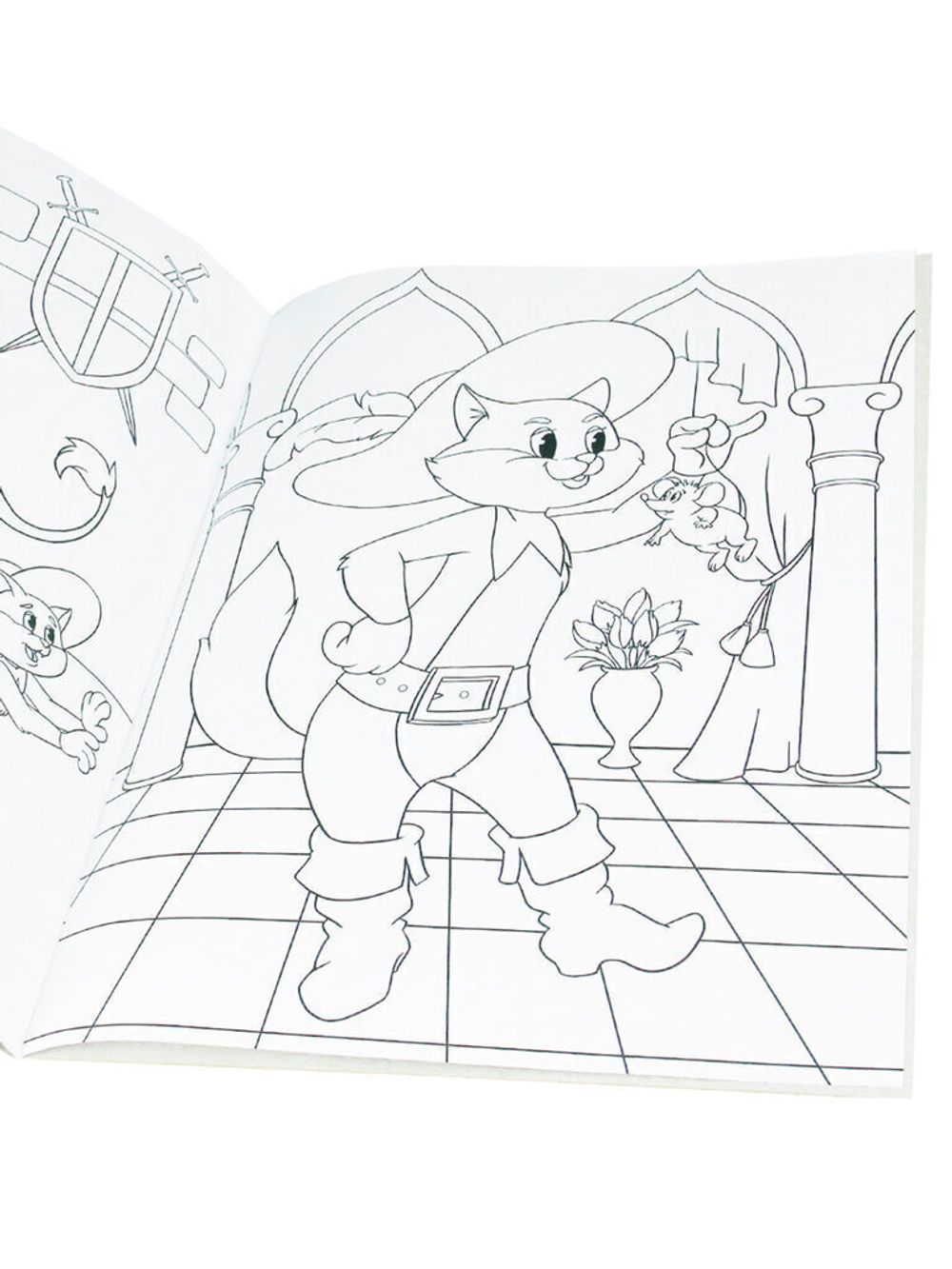 Раскраска А4 Проф-Пресс Кот в сапогах, 8стр