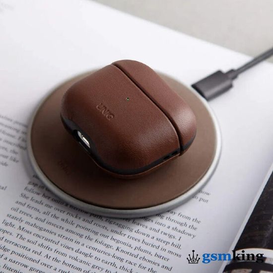 Uniq Terra Genuine Leather for AirPods 3 Brown