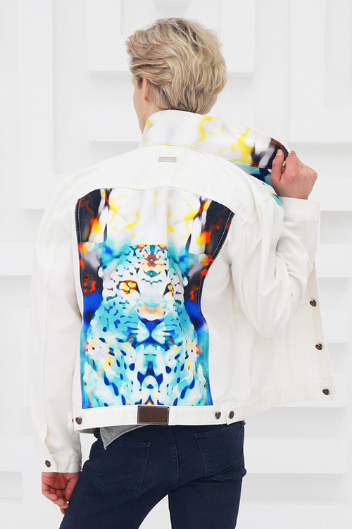 LIGVIANNI Джинсовая куртка Denim Jacket Leopard