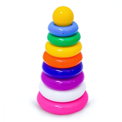 Пирамидка 120х120х250 8 колец (Пластмастер)