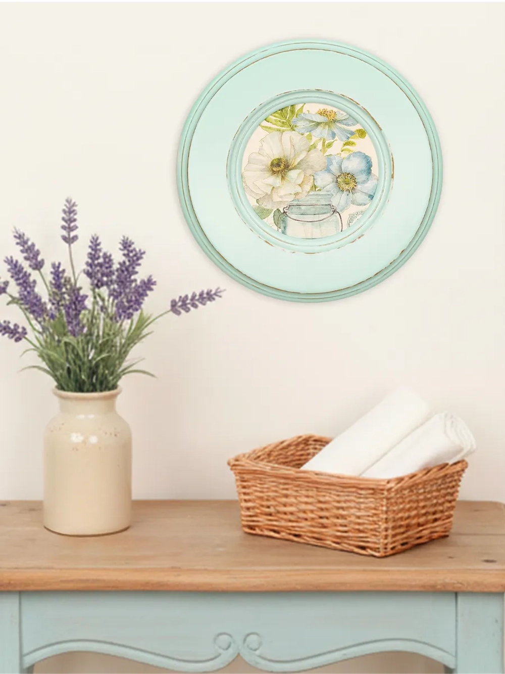 Картина на стену интерьерная в круглой раме