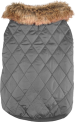 Попона с воротником ELIA, A: 35 см B: 34-36 см C: 50-56 см, ПЭ/флис, серый, Flamingo