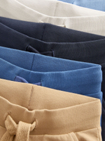 Джоггеры для мальчика Next 359-925, 5 шт., Бежевый, Белый, Синий