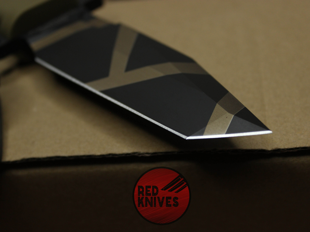 Нож Extrema Ratio Fulcrum C - пустынная рукоять, клинок камо черный