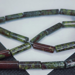 Кровь дракона яшма, императорский камень, трубочка, цилиндр, 13×4мм, штучно