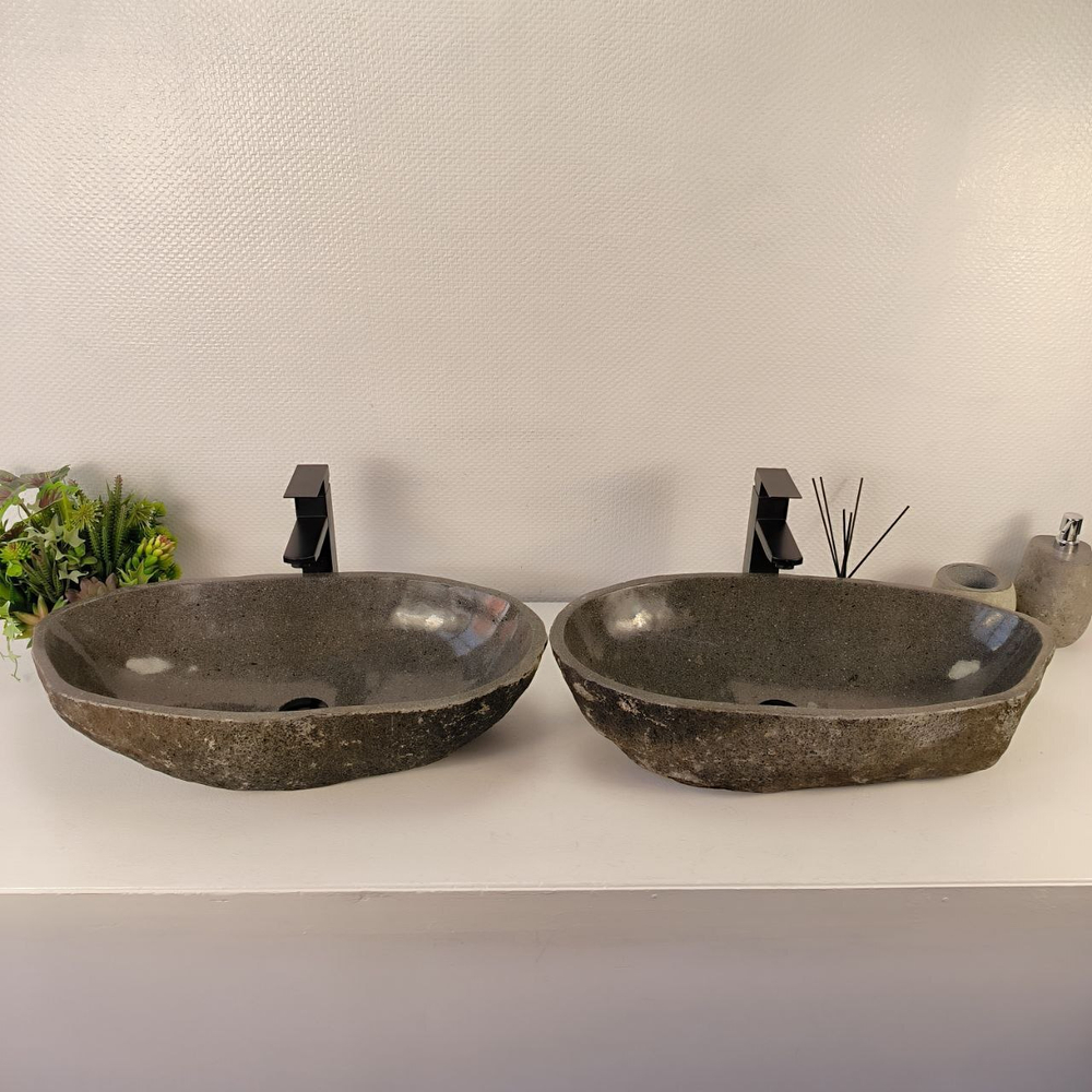 Раковина из речного камня ПАРА! RS-65544 65*33*15 0866
