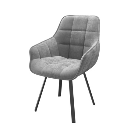 Стул ROMEO, ЧЕРНЫЙ/GREY LUX b22