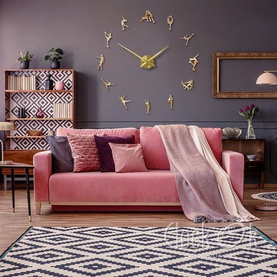 Настенные 3D часы Фигурное катание