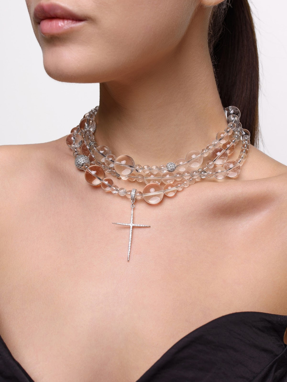 Колье "Bubble Cross"