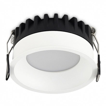 Светильник встраиваемый CRATER, 10W, 744Lm, 2700-3000-4000K, D81, 5хH39мм, IP44, белый