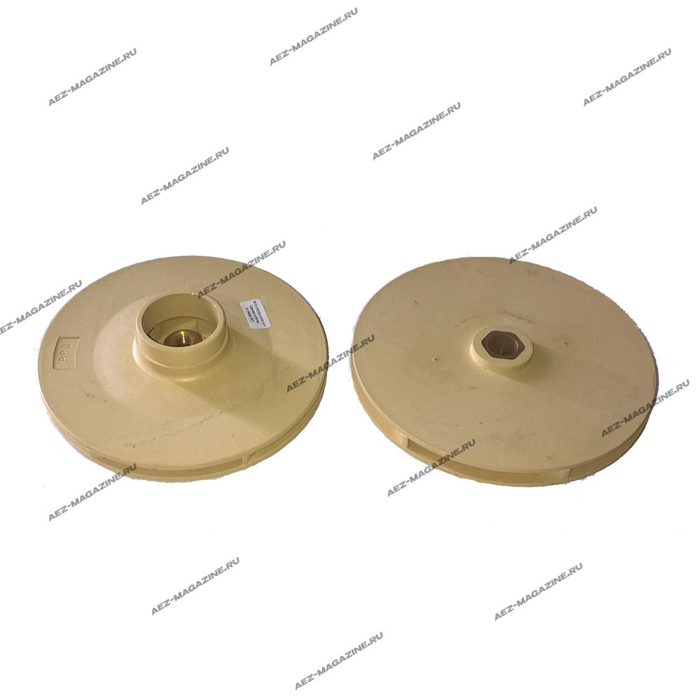 Крыльчатка для насоса пластиковая D-130x8,5мм, H-36мм, внутренняя резьба