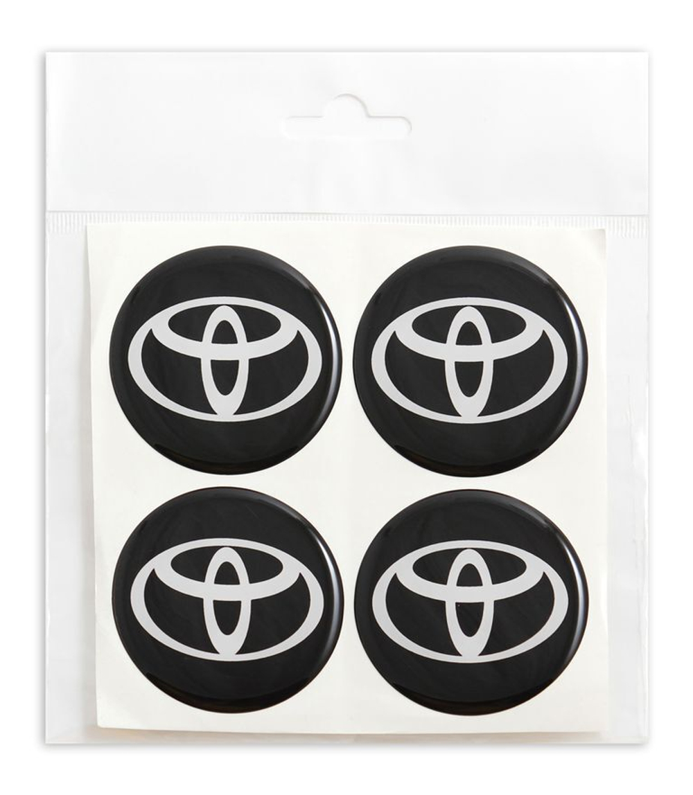 Наклейки на колпак СИЛИКОН 55мм Toyota 4пр KOTA