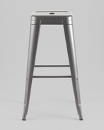 Стул барный TOLIX серебристый матовый KD