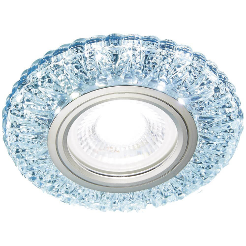 Встраиваемый точечный светильник со светодиодной лентой S310 CH хром/прозрачный хрусталь/MR16+3W(LED COLD)