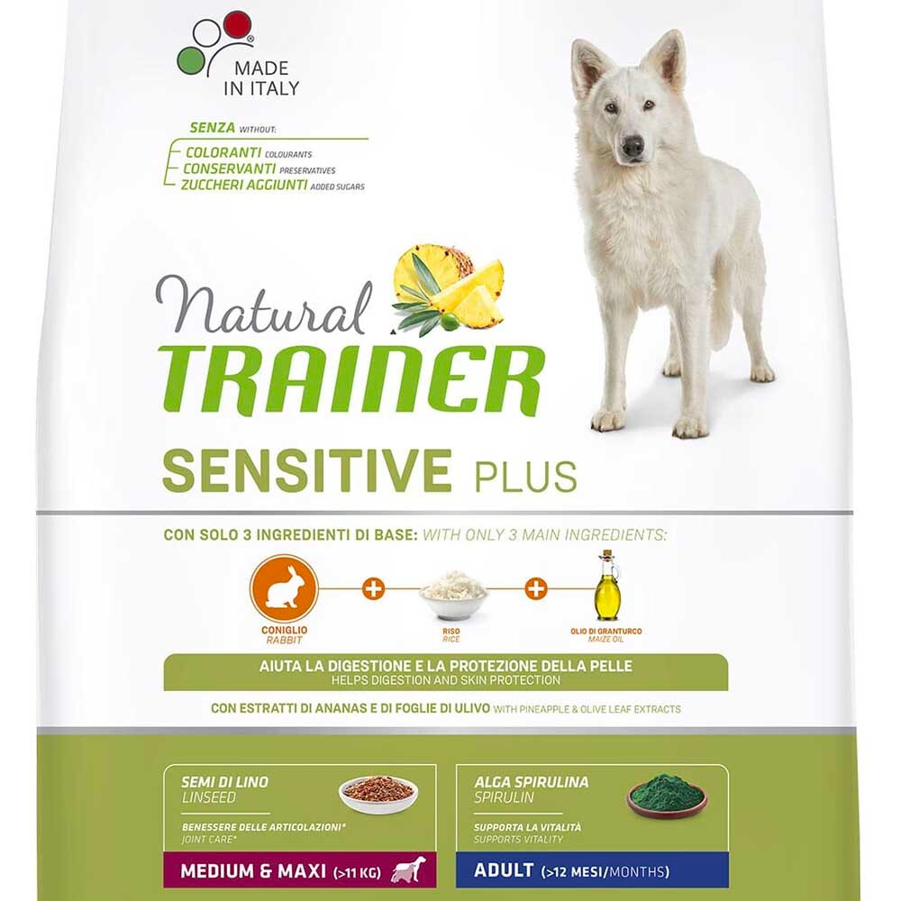 Trainer Dog Adult Medium&Maxi Sensitive Plus Rabbit - корм для собак средних и крупных пород, склонных к аллергии (кролик)