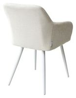Стул-кресло BRANDY WZ2042-01 молочный/ белый каркас,