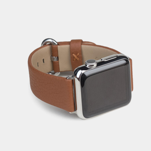 Ремешок для Apple Watch 44/45/46 mm из кожи теленка, цвета карамель