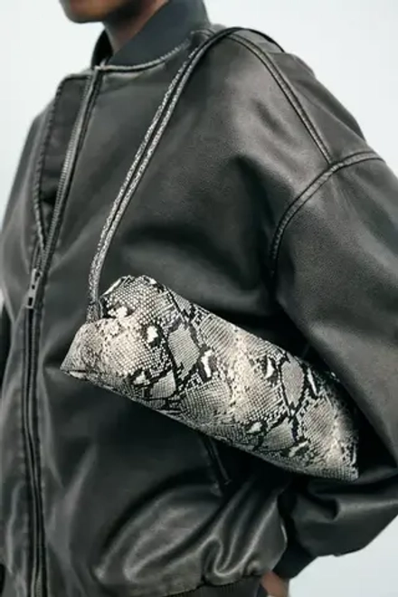 ZARA СУМКА, ЗМЕИНЫЙ