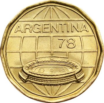 100 песо 1977 Аргентина «Чемпионат мира по футболу, Аргентина 1978»