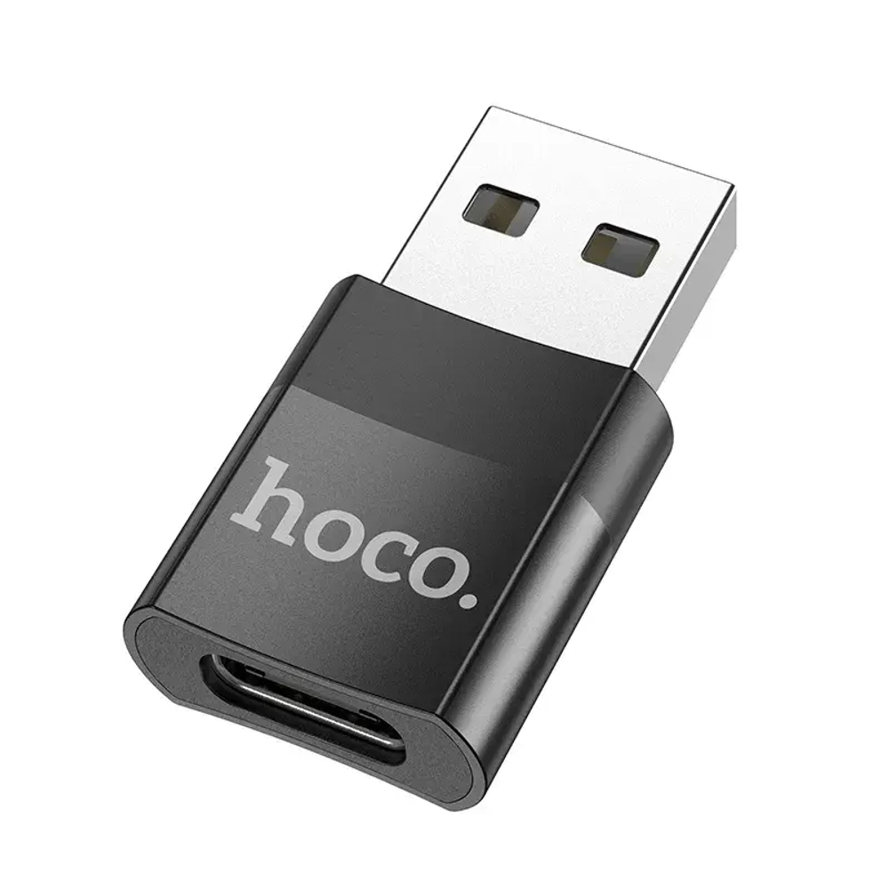 Адаптер Hoco UA17 USB 2.0/Type-C (черный)