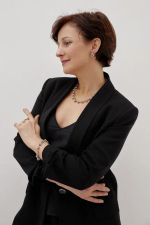 Колье "узелки", оттенок "теплое" серебро