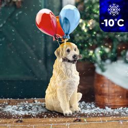 Светильник уличный ЭРА ERASF22-05 на солнечных батареях садовый Золотистый ретривер 48 см | Садовые декоративные светильники