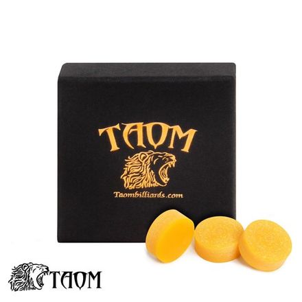 Наклейка для кия Taom 2.0 Break&amp;Jump Yellow ø14мм в индивидуальной упаковке 1шт.