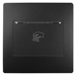 Накладка на карточный выключатель ЭРА Серия 12 12-6201-05 на 12-4105-99, антрацит