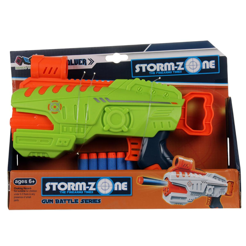 Пистолет с мягк.пулями, коробка Z1003A