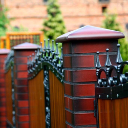 Колпак для забора С57 (570х570 мм) ольха