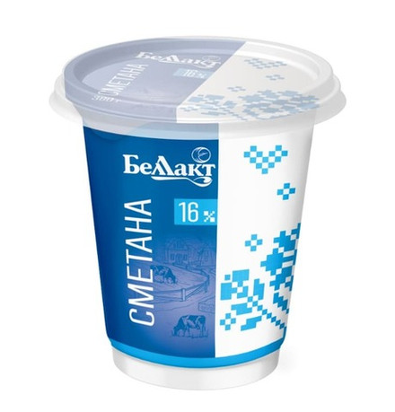 Сметана 16% 380г. Беллакт