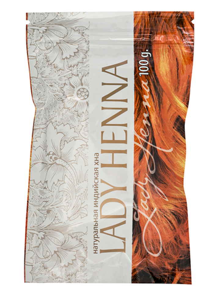 АКЦИЯ! Хна для волос натуральная рыжая Lady Henna 100 г