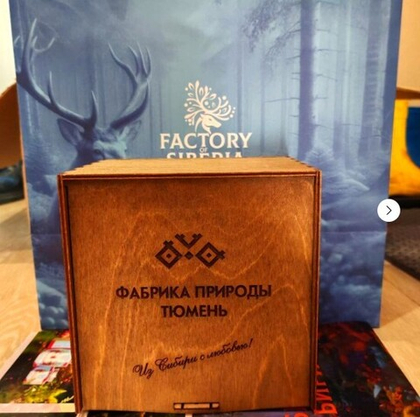 Набор подарочный «Фабрика природы" в деревянной коробке