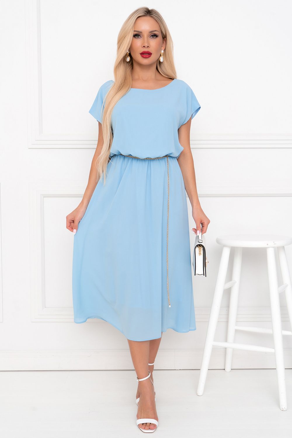 Платье Стелла (голубой) Р11-1169/4 Nikol (Акция)